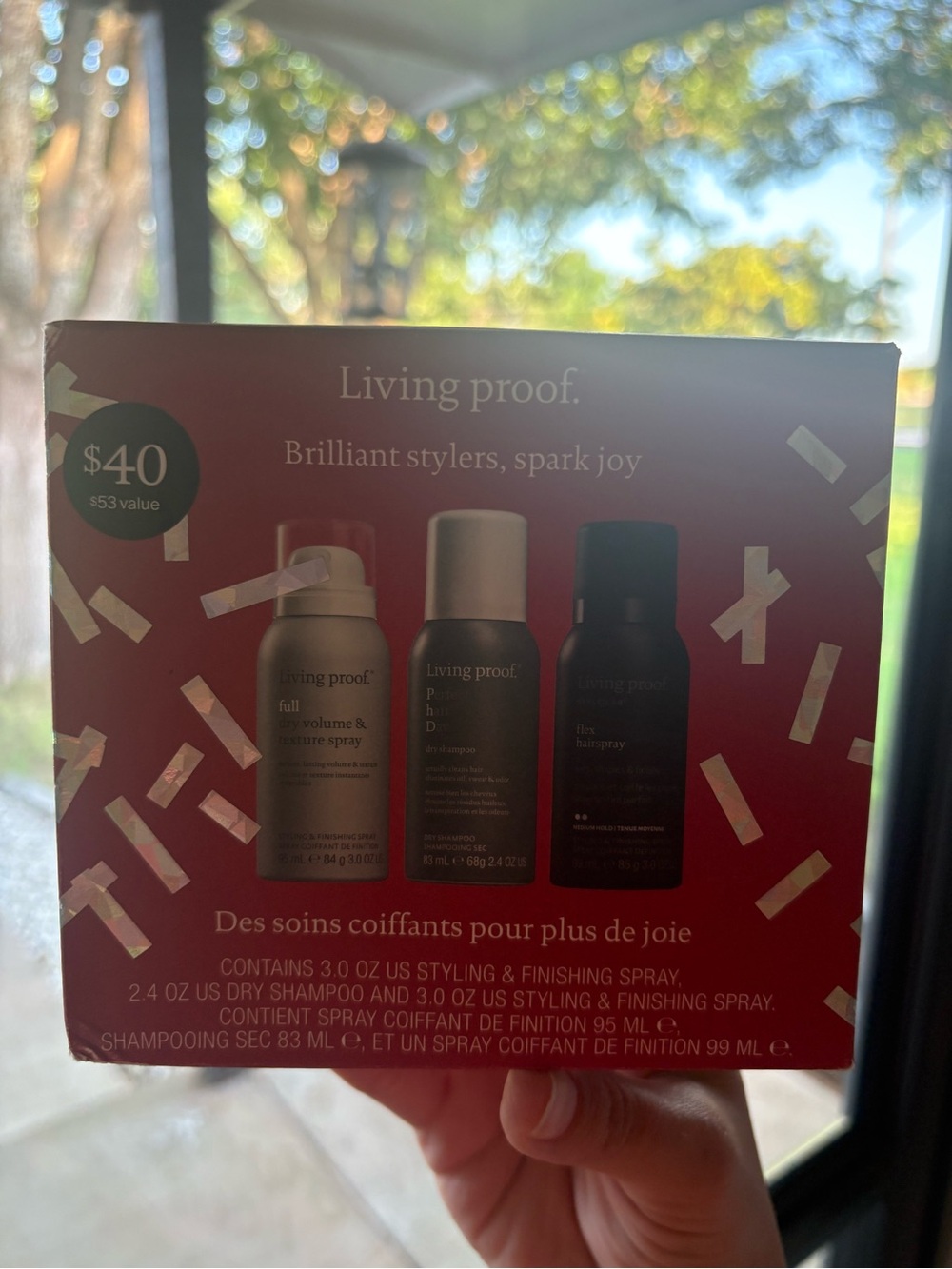 Living Proof Styling Trio in Red Gift Box